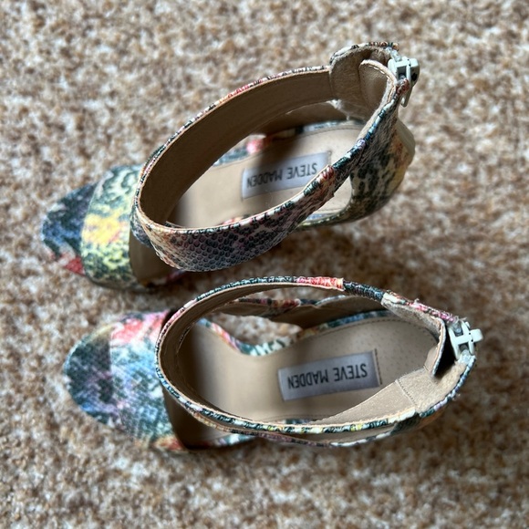 STEVE MADDEN WOMENS Snakeskin Style Stilletto heels SZ 7 - Picture 5 of 5